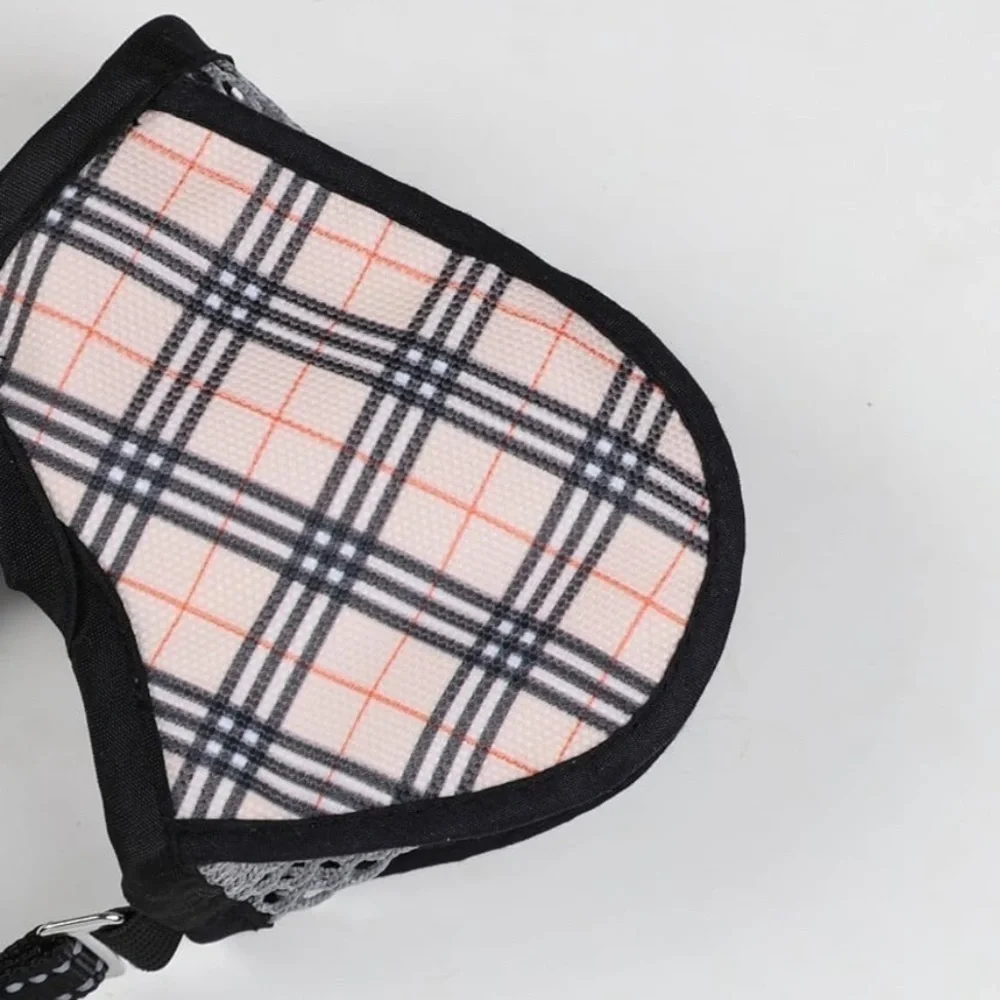 Brand New Dog Muzzle Plaid & Black Biting Obedience Training Grooming
